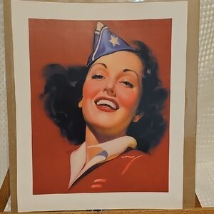 Vintage Pin-Up Patriotic Print - Jack Wittrup